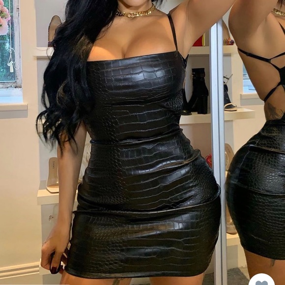 Fashion Nova Dresses & Skirts - Leather mini dress